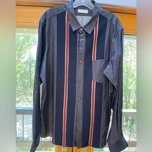 Tomorrowland Cotton Knit Designer Dress Shirt XL